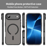 Custodia per telefono magnetica ibrida in PC TPU traslucido satinato con foro per fotocamera di precisione della serie Fanying, For iPhone Air, For iPhone 16 Pro Max