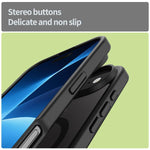 Custodia per telefono magnetica ibrida in PC TPU traslucido satinato con foro per fotocamera di precisione della serie Fanying, For iPhone Air, For iPhone 16 Pro Max