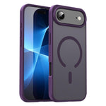 Custodia per telefono magnetica ibrida in PC TPU traslucido satinato con foro per fotocamera di precisione della serie Fanying, For iPhone Air, For iPhone 16 Pro Max