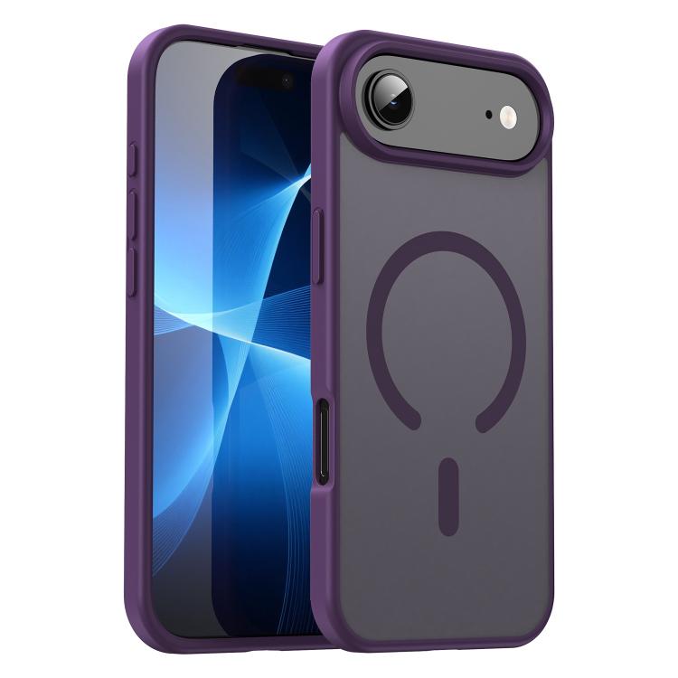 Custodia per telefono magnetica ibrida in PC TPU traslucido satinato con foro per fotocamera di precisione della serie Fanying, For iPhone Air, For iPhone 16 Pro Max