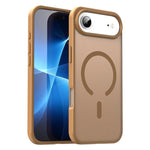 Custodia per telefono magnetica ibrida in PC TPU traslucido satinato con foro per fotocamera di precisione della serie Fanying, For iPhone Air, For iPhone 16 Pro Max