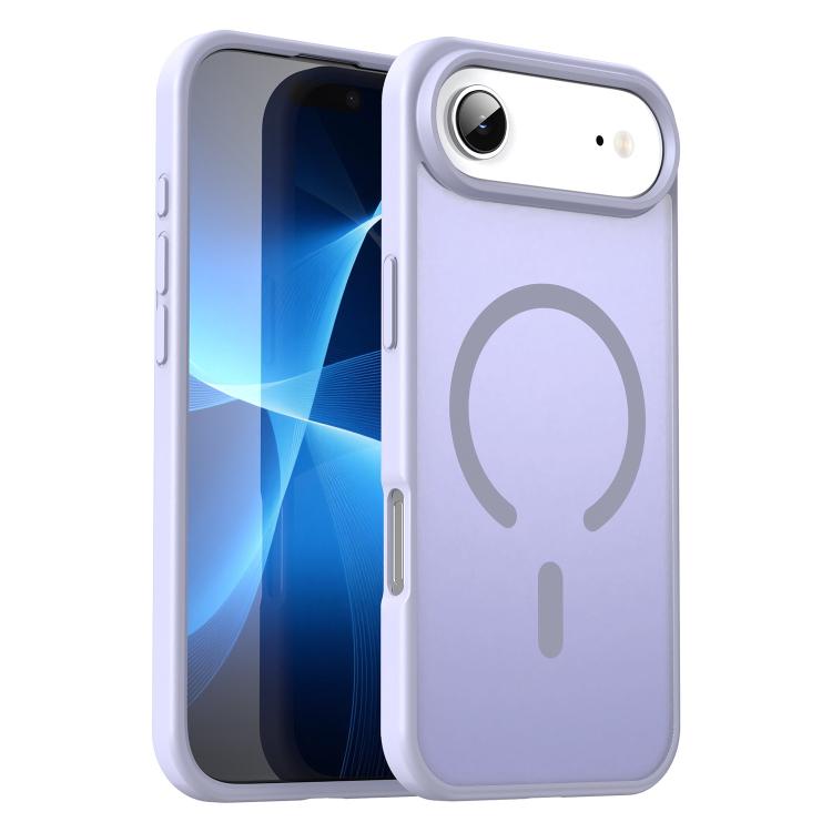 Custodia per telefono magnetica ibrida in PC TPU traslucido satinato con foro per fotocamera di precisione della serie Fanying, For iPhone Air, For iPhone 16 Pro Max