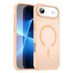 Custodia per telefono magnetica ibrida in PC TPU traslucido satinato con foro per fotocamera di precisione della serie Fanying, For iPhone Air, For iPhone 16 Pro Max