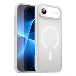 Custodia per telefono magnetica ibrida in PC TPU traslucido satinato con foro per fotocamera di precisione della serie Fanying, For iPhone Air, For iPhone 16 Pro Max