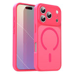 Custodia per telefono magnetica ibrida in PC TPU traslucido satinato con foro per fotocamera di precisione della serie Fanying, For iPhone 17 Pro, For iPhone 17