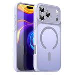 Custodia per telefono magnetica ibrida in PC TPU traslucido satinato con foro per fotocamera di precisione della serie Fanying, For iPhone 16e / 17e, For iPhone 17 Pro Max