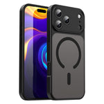 Custodia per telefono magnetica ibrida in PC TPU traslucido satinato con foro per fotocamera di precisione della serie Fanying, For iPhone 18 Pro, For iPhone 18 Pro Max