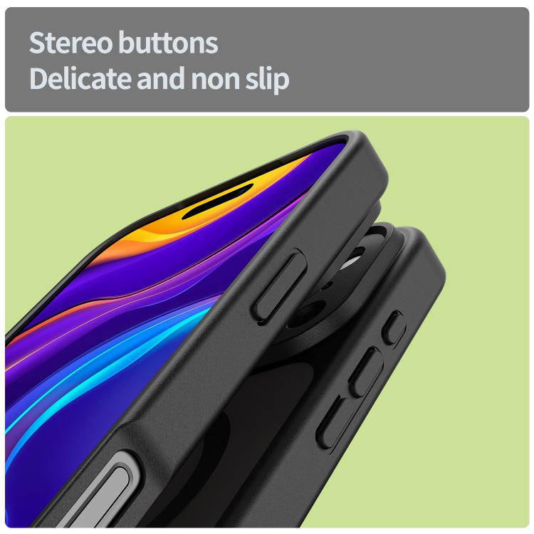 Custodia per telefono magnetica ibrida in PC TPU traslucido satinato con foro per fotocamera di precisione della serie Fanying, For iPhone 18 Pro, For iPhone 18 Pro Max
