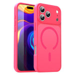 Custodia per telefono magnetica ibrida in PC TPU traslucido satinato con foro per fotocamera di precisione della serie Fanying, For iPhone 18 Pro, For iPhone 18 Pro Max