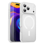 Custodia per telefono magnetica ibrida in PC TPU traslucido satinato con foro per fotocamera di precisione della serie Fanying, For iPhone 18 Pro, For iPhone 18 Pro Max