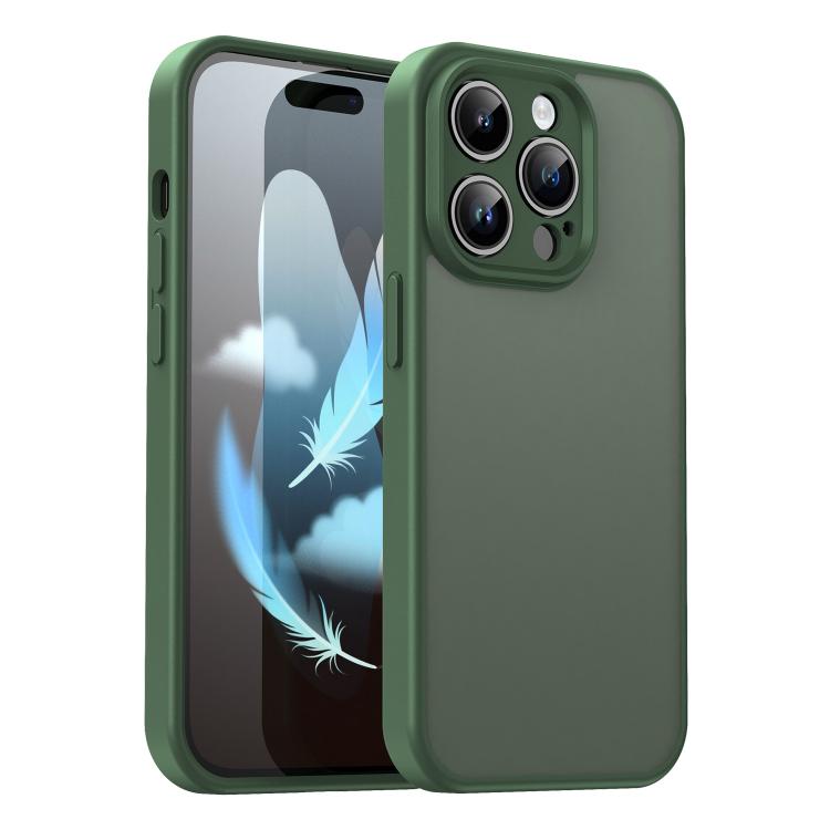 Custodia per telefono Fanying Series con foro per fotocamera di precisione, in PC ibrido TPU traslucido satinato, finitura ibrida TPU traslucida, ibrida in TPU., For iPhone 14, For iPhone 14 Pro