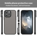 Custodia per telefono Fanying Series con foro per fotocamera di precisione, in PC ibrido TPU traslucido satinato, finitura ibrida TPU traslucida, ibrida in TPU., For iPhone 14 Pro Max, For iPhone 13 Pro Max