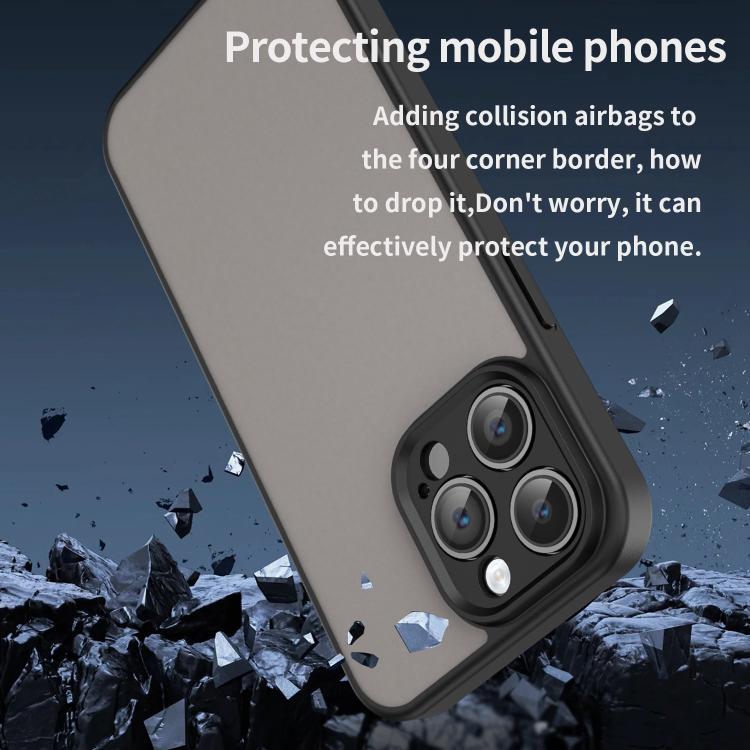 Custodia per telefono Fanying Series con foro per fotocamera di precisione, in PC ibrido TPU traslucido satinato, finitura ibrida TPU traslucida, ibrida in TPU., For iPhone 14 Pro Max, For iPhone 13 Pro Max