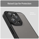 Custodia per telefono Fanying Series con foro per fotocamera di precisione, in PC ibrido TPU traslucido satinato, finitura ibrida TPU traslucida, ibrida in TPU., For iPhone 14 Pro Max, For iPhone 13 Pro Max