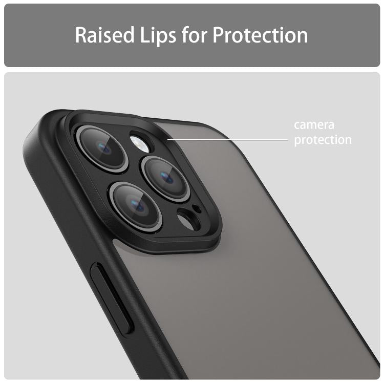 Custodia per telefono Fanying Series con foro per fotocamera di precisione, in PC ibrido TPU traslucido satinato, finitura ibrida TPU traslucida, ibrida in TPU., For iPhone 14 Pro Max, For iPhone 13 Pro Max