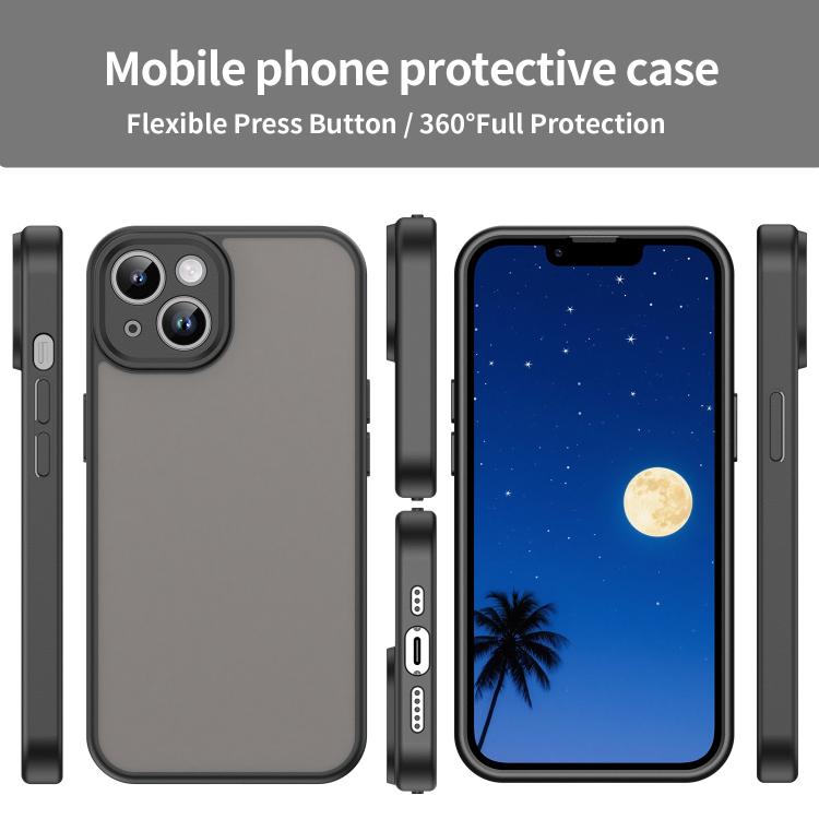 Custodia per telefono Fanying Series con foro per fotocamera di precisione, in PC ibrido TPU traslucido satinato, finitura ibrida TPU traslucida, ibrida in TPU., For iPhone 14, For iPhone 14 Pro