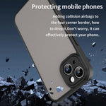 Custodia per telefono Fanying Series con foro per fotocamera di precisione, in PC ibrido TPU traslucido satinato, finitura ibrida TPU traslucida, ibrida in TPU., For iPhone 14, For iPhone 14 Pro
