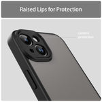 Custodia per telefono Fanying Series con foro per fotocamera di precisione, in PC ibrido TPU traslucido satinato, finitura ibrida TPU traslucida, ibrida in TPU., For iPhone 14, For iPhone 14 Pro