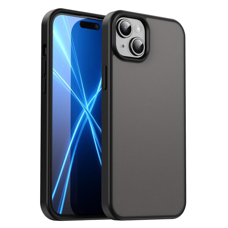 Custodia per telefono Fanying Series con foro per fotocamera di precisione, in PC ibrido TPU traslucido satinato, finitura ibrida TPU traslucida, ibrida in TPU., For iPhone 15, For iPhone 14 Plus