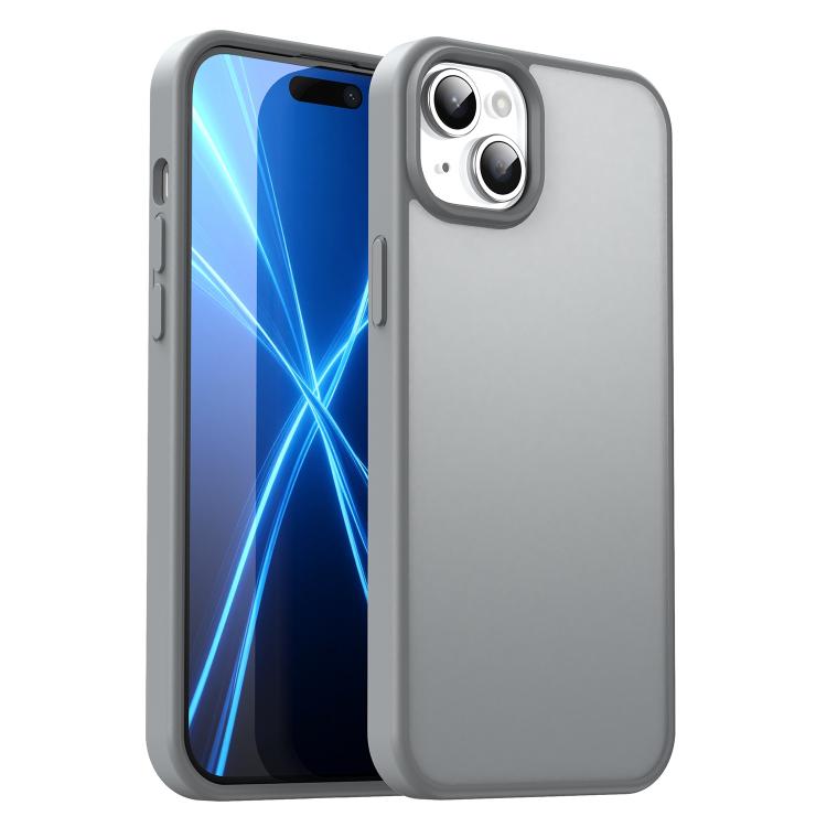 Custodia per telefono Fanying Series con foro per fotocamera di precisione, in PC ibrido TPU traslucido satinato, finitura ibrida TPU traslucida, ibrida in TPU., For iPhone 15 Pro, For iPhone 15 Plus