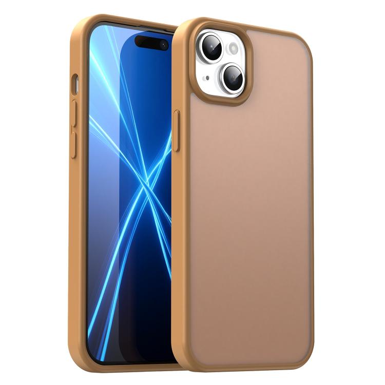 Custodia per telefono Fanying Series con foro per fotocamera di precisione, in PC ibrido TPU traslucido satinato, finitura ibrida TPU traslucida, ibrida in TPU., For iPhone 15 Pro, For iPhone 15 Plus
