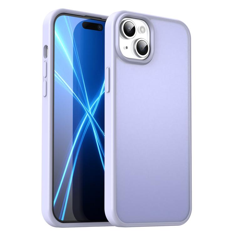 Custodia per telefono Fanying Series con foro per fotocamera di precisione, in PC ibrido TPU traslucido satinato, finitura ibrida TPU traslucida, ibrida in TPU., For iPhone 15 Pro, For iPhone 15 Plus