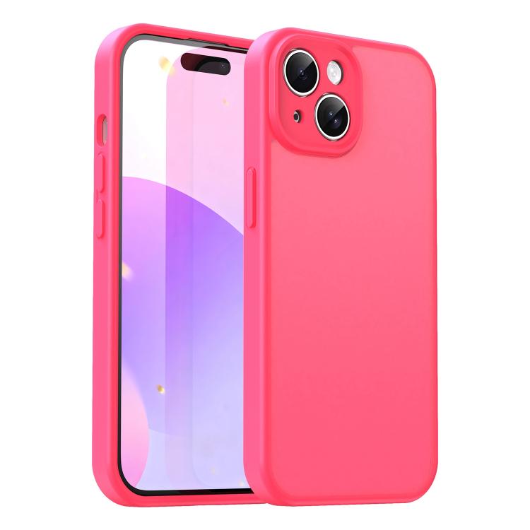 Custodia per telefono Fanying Series con foro per fotocamera di precisione, in PC ibrido TPU traslucido satinato, finitura ibrida TPU traslucida, ibrida in TPU., For iPhone 15, For iPhone 14 Plus
