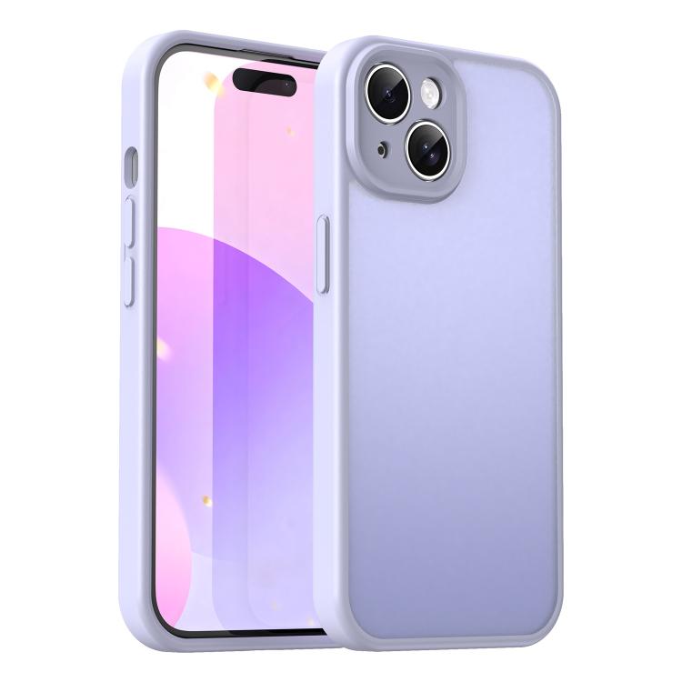 Custodia per telefono Fanying Series con foro per fotocamera di precisione, in PC ibrido TPU traslucido satinato, finitura ibrida TPU traslucida, ibrida in TPU., For iPhone 15, For iPhone 14 Plus