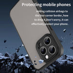 Custodia per telefono Fanying Series con foro per fotocamera di precisione, in PC ibrido TPU traslucido satinato, finitura ibrida TPU traslucida, ibrida in TPU., For iPhone 15 Pro, For iPhone 15 Plus