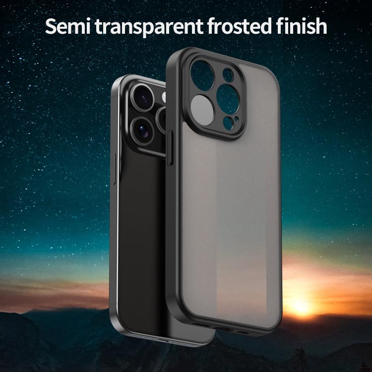 Custodia per telefono Fanying Series con foro per fotocamera di precisione, in PC ibrido TPU traslucido satinato, finitura ibrida TPU traslucida, ibrida in TPU., For iPhone 15 Pro, For iPhone 15 Plus