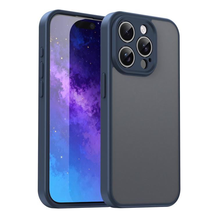 Custodia per telefono Fanying Series con foro per fotocamera di precisione, in PC ibrido TPU traslucido satinato, finitura ibrida TPU traslucida, ibrida in TPU., For iPhone 15 Pro, For iPhone 15 Plus
