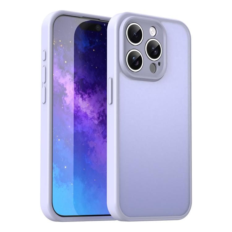 Custodia per telefono Fanying Series con foro per fotocamera di precisione, in PC ibrido TPU traslucido satinato, finitura ibrida TPU traslucida, ibrida in TPU., For iPhone 15 Pro, For iPhone 15 Plus