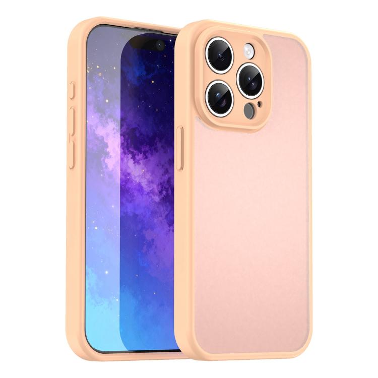 Custodia per telefono Fanying Series con foro per fotocamera di precisione, in PC ibrido TPU traslucido satinato, finitura ibrida TPU traslucida, ibrida in TPU., For iPhone 15 Pro, For iPhone 15 Plus