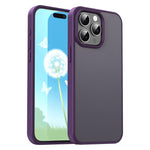 Custodia per telefono Fanying Series con foro per fotocamera di precisione, in PC ibrido TPU traslucido satinato, finitura ibrida TPU traslucida, ibrida in TPU., For iPhone 16, For iPhone 15 Pro Max