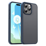 Custodia per telefono Fanying Series con foro per fotocamera di precisione, in PC ibrido TPU traslucido satinato, finitura ibrida TPU traslucida, ibrida in TPU., For iPhone 16, For iPhone 15 Pro Max