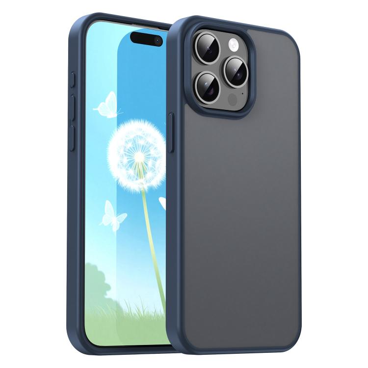 Custodia per telefono Fanying Series con foro per fotocamera di precisione, in PC ibrido TPU traslucido satinato, finitura ibrida TPU traslucida, ibrida in TPU., For iPhone 16, For iPhone 15 Pro Max