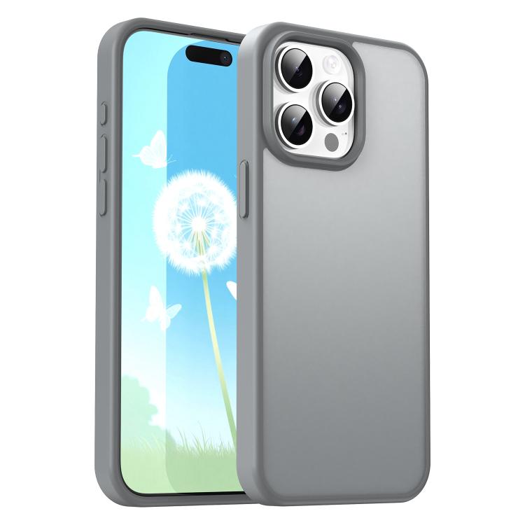 Custodia per telefono Fanying Series con foro per fotocamera di precisione, in PC ibrido TPU traslucido satinato, finitura ibrida TPU traslucida, ibrida in TPU., For iPhone 16, For iPhone 15 Pro Max