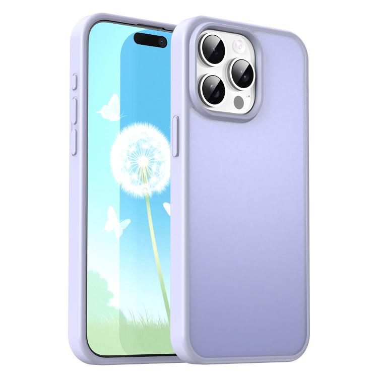 Custodia per telefono Fanying Series con foro per fotocamera di precisione, in PC ibrido TPU traslucido satinato, finitura ibrida TPU traslucida, ibrida in TPU., For iPhone 16, For iPhone 15 Pro Max