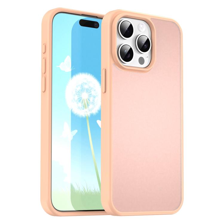 Custodia per telefono Fanying Series con foro per fotocamera di precisione, in PC ibrido TPU traslucido satinato, finitura ibrida TPU traslucida, ibrida in TPU., For iPhone 16, For iPhone 15 Pro Max