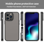 Custodia per telefono Fanying Series con foro per fotocamera di precisione, in PC ibrido TPU traslucido satinato, finitura ibrida TPU traslucida, ibrida in TPU., For iPhone 13 Pro, For iPhone 13