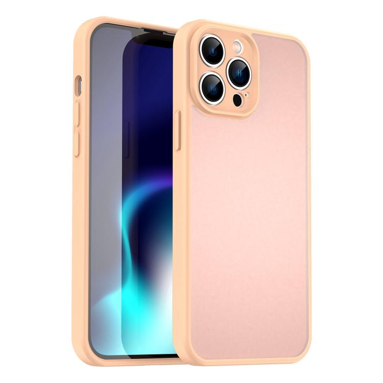 Custodia per telefono Fanying Series con foro per fotocamera di precisione, in PC ibrido TPU traslucido satinato, finitura ibrida TPU traslucida, ibrida in TPU., For iPhone 14 Pro Max, For iPhone 13 Pro Max