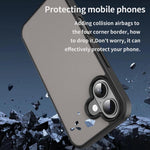 Custodia per telefono Fanying Series con foro per fotocamera di precisione, in PC ibrido TPU traslucido satinato, finitura ibrida TPU traslucida, ibrida in TPU., For iPhone 16, For iPhone 15 Pro Max