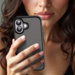 Custodia per telefono Fanying Series con foro per fotocamera di precisione, in PC ibrido TPU traslucido satinato, finitura ibrida TPU traslucida, ibrida in TPU., For iPhone 16, For iPhone 15 Pro Max