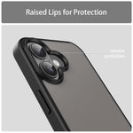 Custodia per telefono Fanying Series con foro per fotocamera di precisione, in PC ibrido TPU traslucido satinato, finitura ibrida TPU traslucida, ibrida in TPU., For iPhone 16, For iPhone 15 Pro Max