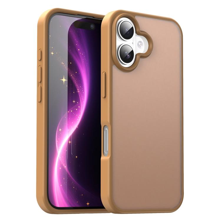 Custodia per telefono Fanying Series con foro per fotocamera di precisione, in PC ibrido TPU traslucido satinato, finitura ibrida TPU traslucida, ibrida in TPU., For iPhone 16, For iPhone 15 Pro Max
