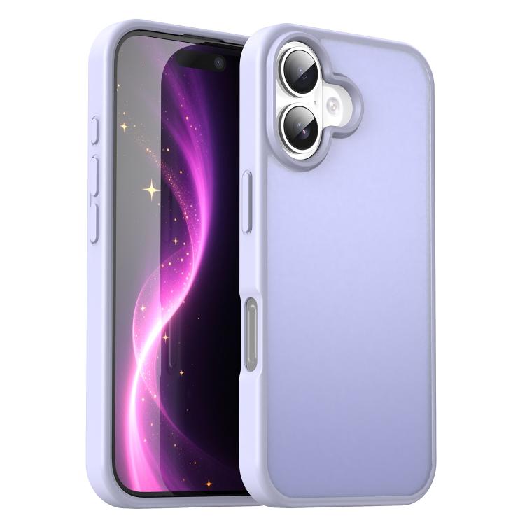 Custodia per telefono Fanying Series con foro per fotocamera di precisione, in PC ibrido TPU traslucido satinato, finitura ibrida TPU traslucida, ibrida in TPU., For iPhone 16, For iPhone 15 Pro Max