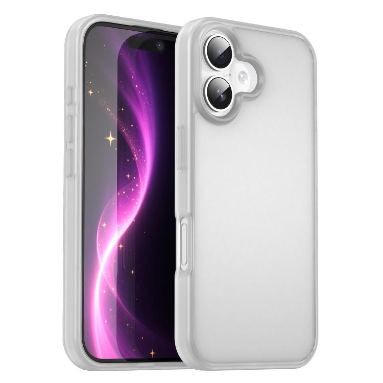 Custodia per telefono Fanying Series con foro per fotocamera di precisione, in PC ibrido TPU traslucido satinato, finitura ibrida TPU traslucida, ibrida in TPU., For iPhone 16, For iPhone 15 Pro Max