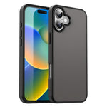 Custodia per telefono Fanying Series con foro per fotocamera di precisione, in PC ibrido TPU traslucido satinato, finitura ibrida TPU traslucida, ibrida in TPU., For iPhone 16 Pro, For iPhone 16 Plus