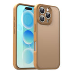 Custodia per telefono Fanying Series con foro per fotocamera di precisione, in PC ibrido TPU traslucido satinato, finitura ibrida TPU traslucida, ibrida in TPU., For iPhone 16 Pro, For iPhone 16 Plus