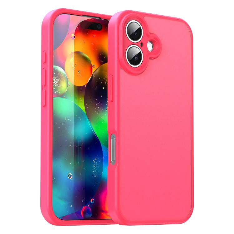 Custodia per telefono Fanying Series con foro per fotocamera di precisione, in PC ibrido TPU traslucido satinato, finitura ibrida TPU traslucida, ibrida in TPU., For iPhone 17 Pro, For iPhone 17